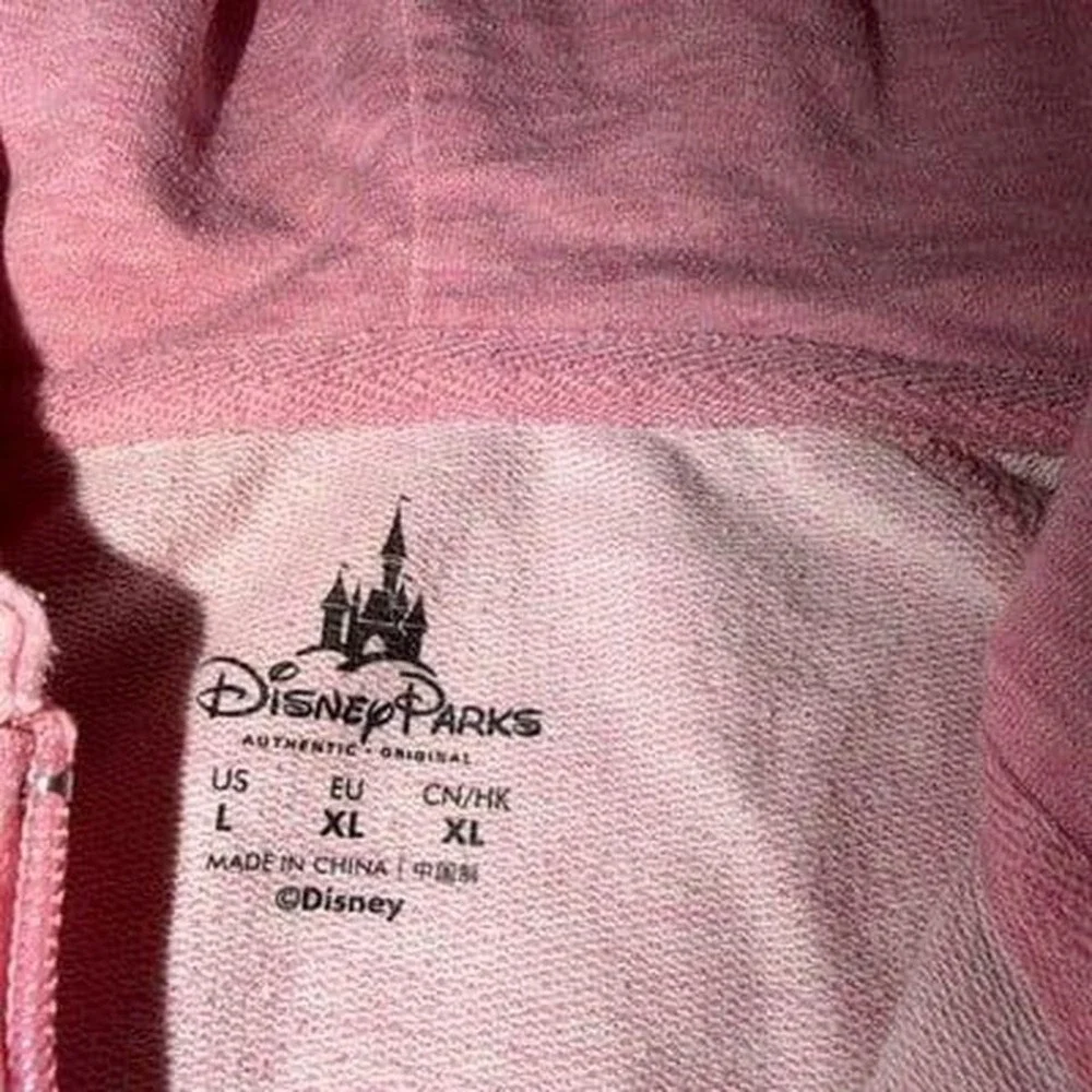 Disney Pink full zip hoodie children‎ Size LG